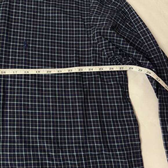Ralph Lauren Men's Navy Checkered Shirt - Picture 5 of 7